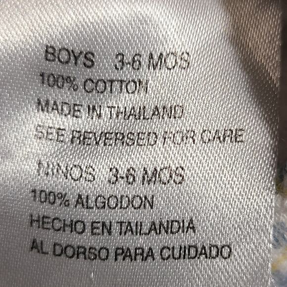 Vtg Mc Baby One Piece Animals Print Baby Girl One Piece Jumpsuit Footie 3-6 mo - Picture 4 of 15